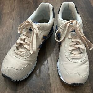 New Balance 515 Mens tennis/walking shoe size 12 beige, blue & orange ML515AT3